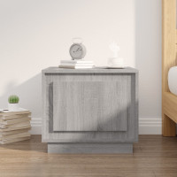 Produktbild för Soffbord grå sonoma 51x50x44 cm konstruerat trä