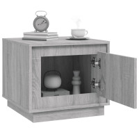Produktbild för Soffbord grå sonoma 51x50x44 cm konstruerat trä