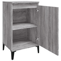 Miniatyr av produktbild för Sängbord 2 st grå sonoma 40x35x70 cm konstruerat trä