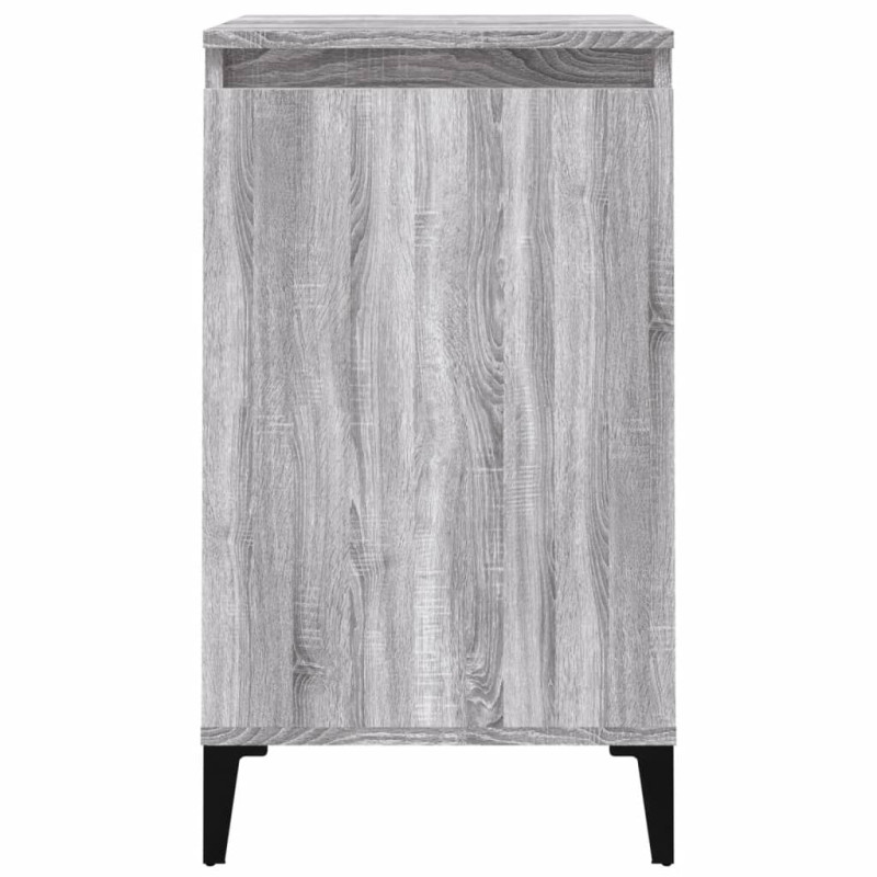 Produktbild för Sängbord 2 st grå sonoma 40x35x70 cm konstruerat trä