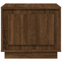 Produktbild för Soffbord brun ek 51x50x44 cm konstruerat trä