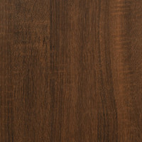 Produktbild för Soffbord brun ek 51x50x44 cm konstruerat trä