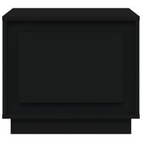 Produktbild för Soffbord svart 51x50x44 cm konstruerat trä
