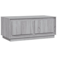 Miniatyr av produktbild för Soffbord grå sonoma 102x50x44 cm konstruerat trä