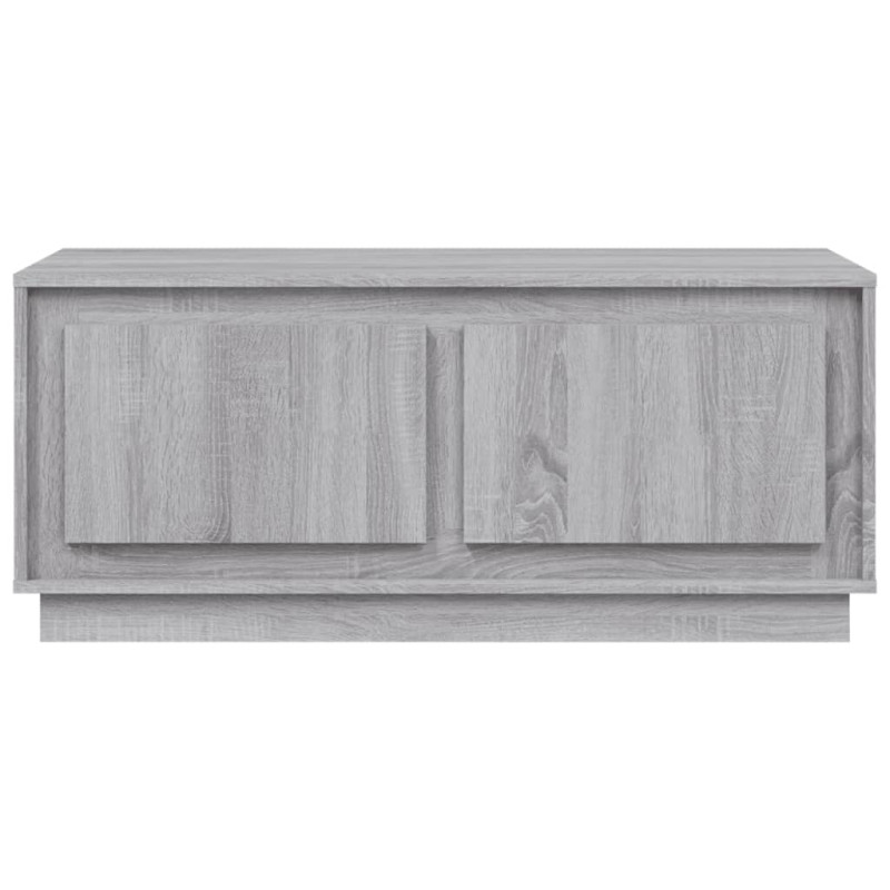 Produktbild för Soffbord grå sonoma 102x50x44 cm konstruerat trä