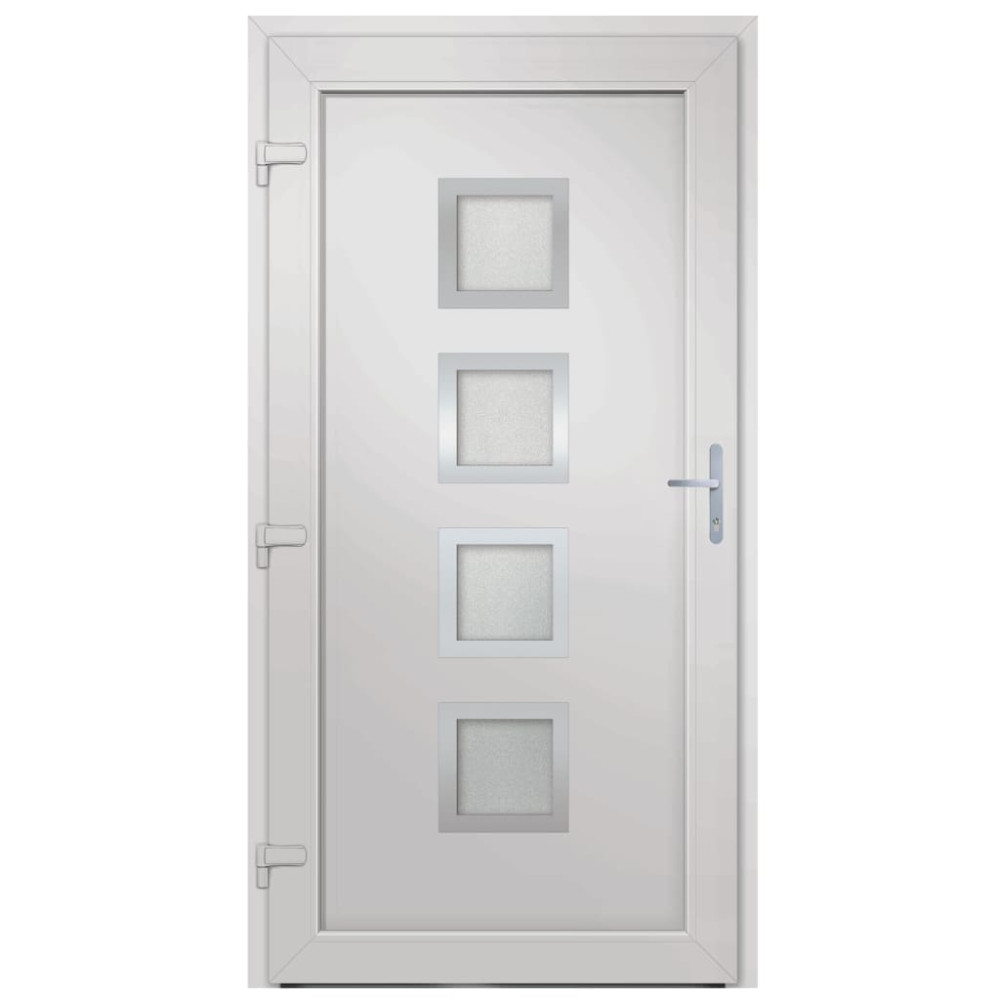 Produktbild för Ytterdörr antracit 88x200 cm PVC