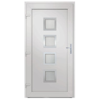 Produktbild för Ytterdörr antracit 88x200 cm PVC