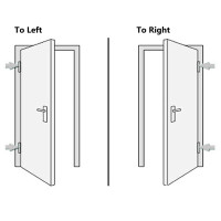 Produktbild för Ytterdörr vit 98x208 cm PVC