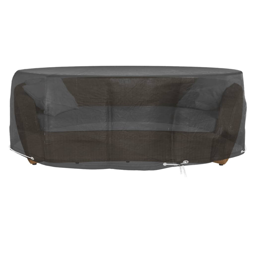Produktbild för Överdrag till loungegrupp 10 öljetter Ø236x67 cm rund