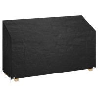 Produktbild för Överdrag för trädgårdsbänk 12 öljetter 210x70x70/88 cm polyeten