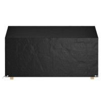 Produktbild för Överdrag för trädgårdsbänk 12 öljetter 210x70x70/88 cm polyeten