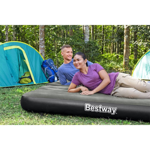 Bestway Bestway 3-i-1 uppblåsbar luftmadrass svart och grå 188x99x25 cm