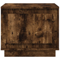 Produktbild för Soffbord rökfärgad ek 51x50x44 cm konstruerat trä