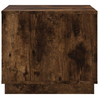 Produktbild för Soffbord rökfärgad ek 51x50x44 cm konstruerat trä