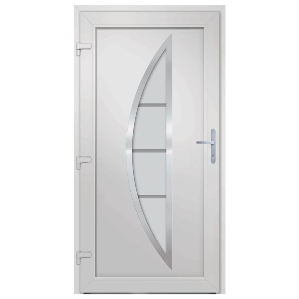 Produktbild för Ytterdörr antracit 88x200 cm PVC