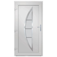 Produktbild för Ytterdörr antracit 88x200 cm PVC