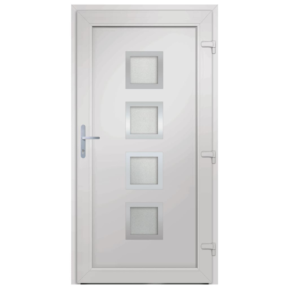 Produktbild för Ytterdörr antracit 88x200 cm PVC