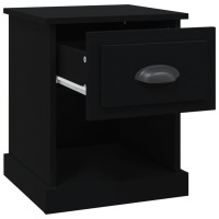 Miniatyr av produktbild för Sängbord svart 39x39x47,5 cm konstruerat trä