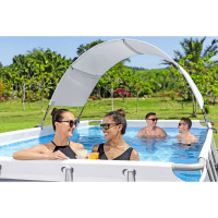 Miniatyr av produktbild för Bestway Solskydd för fristående pool vit
