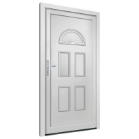 Produktbild för Ytterdörr vit 98x208 cm PVC