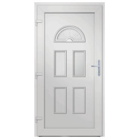 Produktbild för Ytterdörr vit 98x208 cm PVC