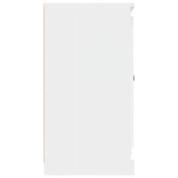 Produktbild för Förvaringsskåp vit 70x35,5x67,5 cm konstruerat trä