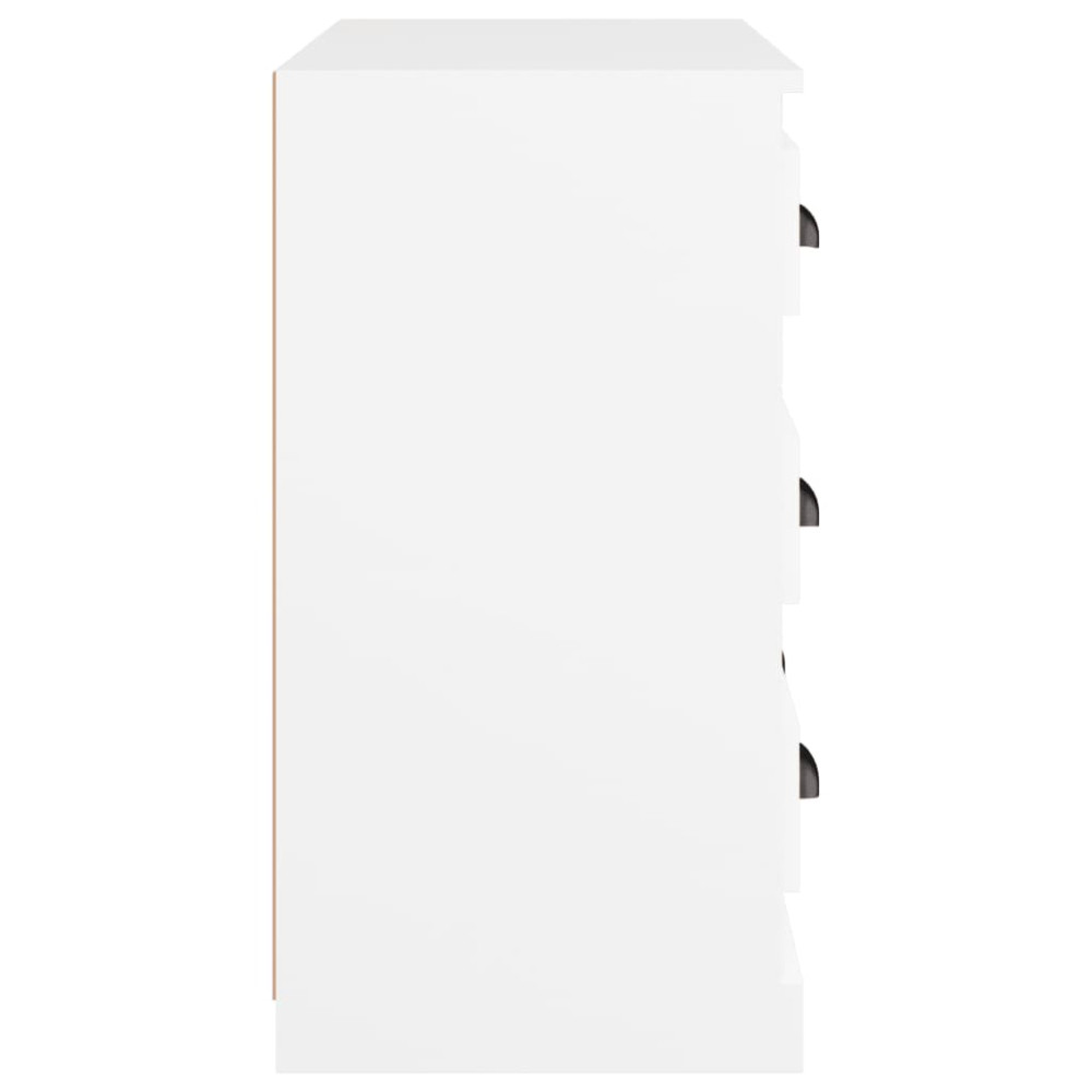 Produktbild för Förvaringsskåp vit 70x35,5x67,5 cm konstruerat trä