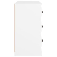 Produktbild för Förvaringsskåp vit 70x35,5x67,5 cm konstruerat trä