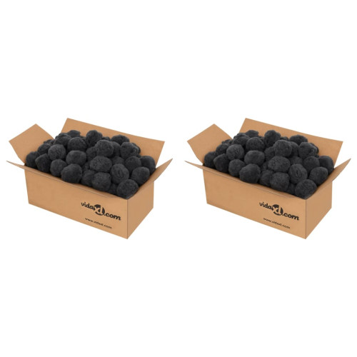 vidaXL Filterbollar för luktborttagning svart 1400 g polyeten