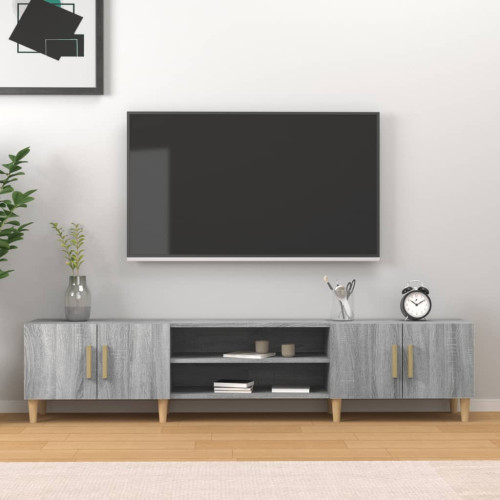 vidaXL TV-skåp grå sonoma 180x31,5x40 cm konstruerat trä