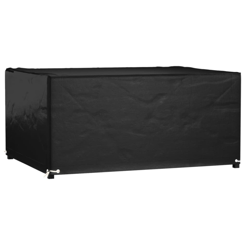 Produktbild för Överdrag för trädgårdsmöbler 8 ölj. 180x135x80 cm rektangulärt