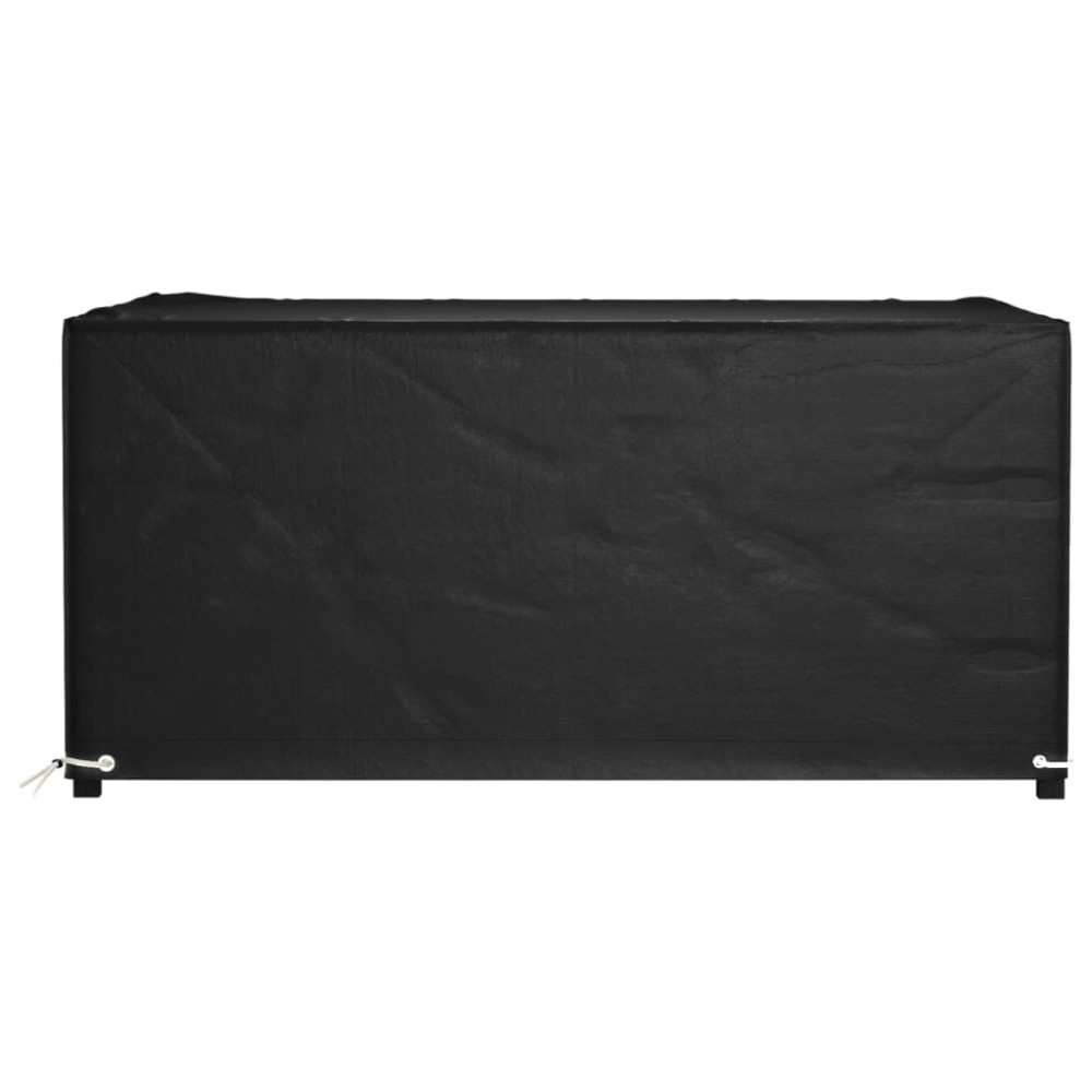 Produktbild för Överdrag för trädgårdsmöbler 8 ölj. 180x135x80 cm rektangulärt