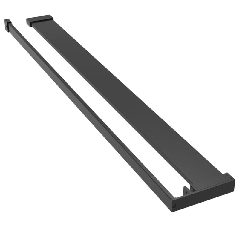 Produktbild för Duschhylla för duschvägg svart 90 cm gjuten aluminium