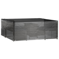 Produktbild för Överdrag för utemöbler 2st 16 ölj. 250x250x90 cm fyrkantigt