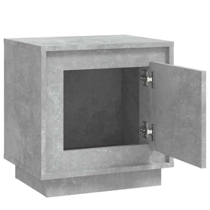 Produktbild för Sängbord 2 st betonggrå 44x35x45 cm konstruerat trä