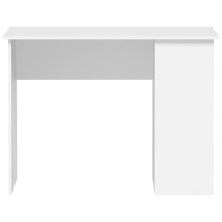 Miniatyr av produktbild för Skrivbord vit 100x55x75 cm konstruerat trä