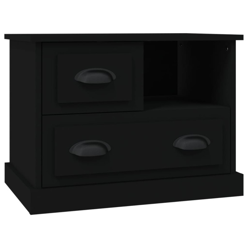 Produktbild för Sängbord svart 60x39x45 cm