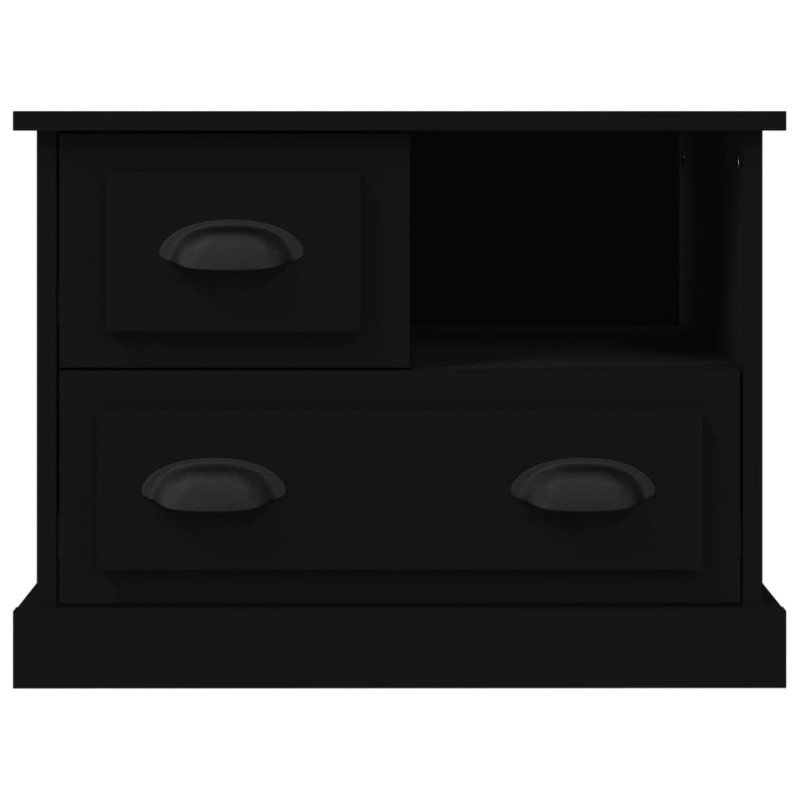 Produktbild för Sängbord svart 60x39x45 cm