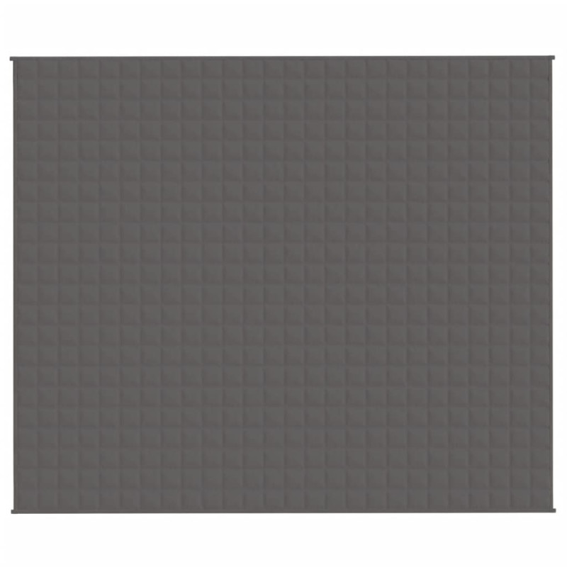 Produktbild för Tyngdtäcke grå 220x260 cm 11 kg tyg