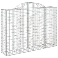 Produktbild för Gabioner bågformade 15 st 200x50x140/160 cm galvaniserat järn