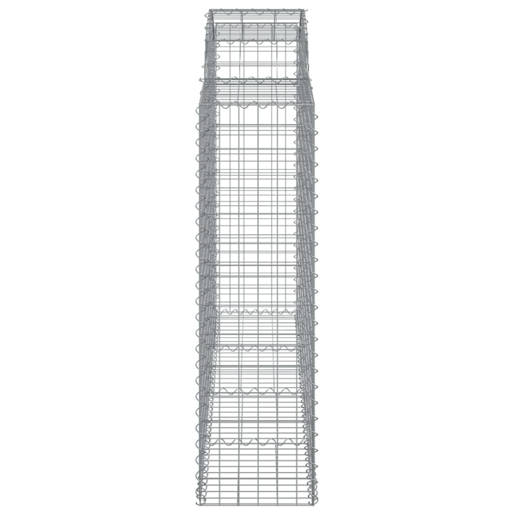 Produktbild för Gabioner bågformade 15 st 200x50x140/160 cm galvaniserat järn