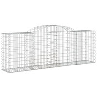 Produktbild för Gabion bågformad 300x50x100/120 cm galvaniserat järn