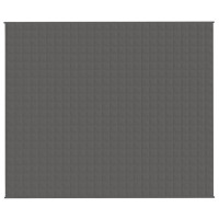 Produktbild för Tyngdtäcke grå 220x260 cm 15 kg tyg
