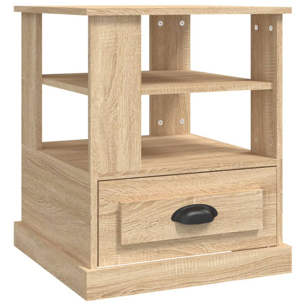Produktbild för Sidobord sonoma-ek 50x50x60 cm konstruerat trä