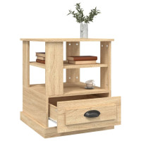 Produktbild för Sidobord sonoma-ek 50x50x60 cm konstruerat trä