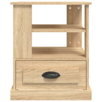 Produktbild för Sidobord sonoma-ek 50x50x60 cm konstruerat trä