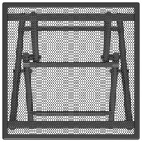 Produktbild för Trädgårdsbord hopfällbart antracit 38x38x38 cm stålnät