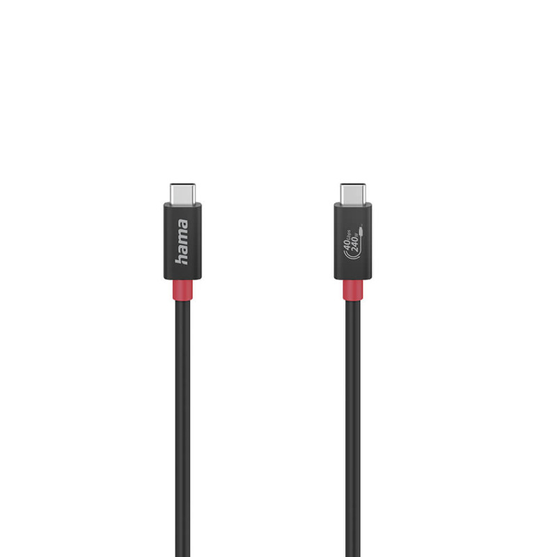 Produktbild för Cable USB-C USB4 Gen3 Black 1.0m