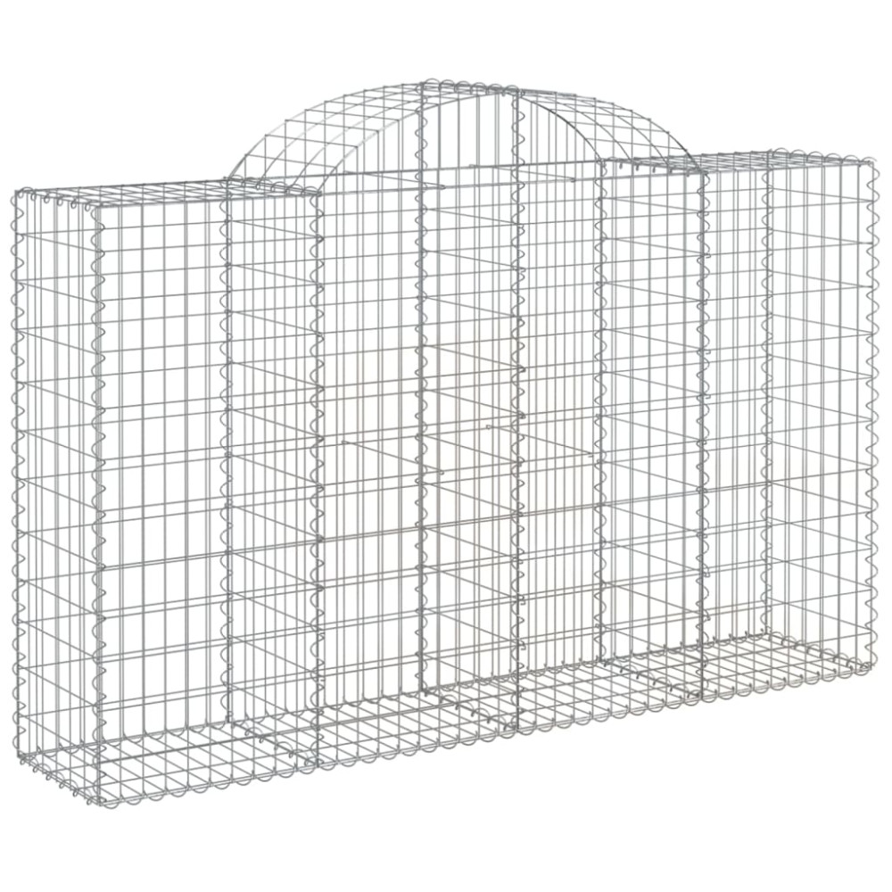 Produktbild för Gabioner bågformade 25 st 200x50x120/140 cm galvaniserat järn