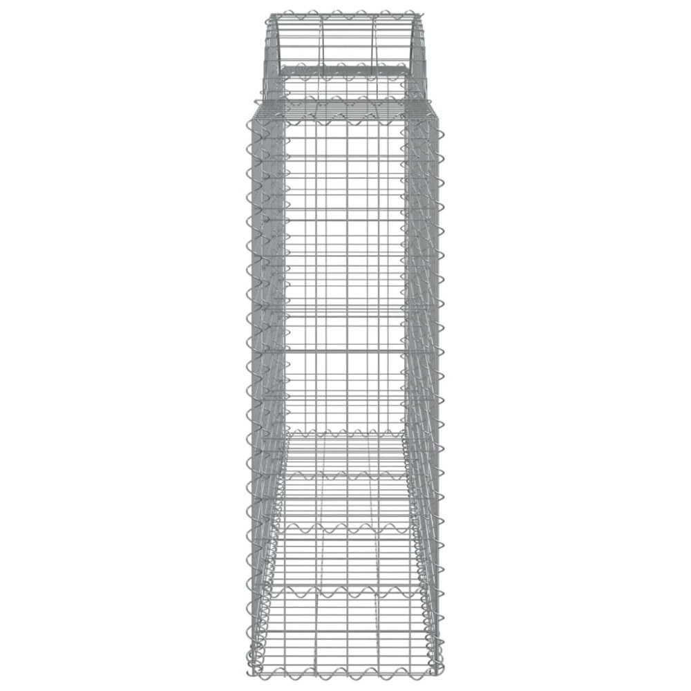 Produktbild för Gabioner bågformade 25 st 200x50x120/140 cm galvaniserat järn